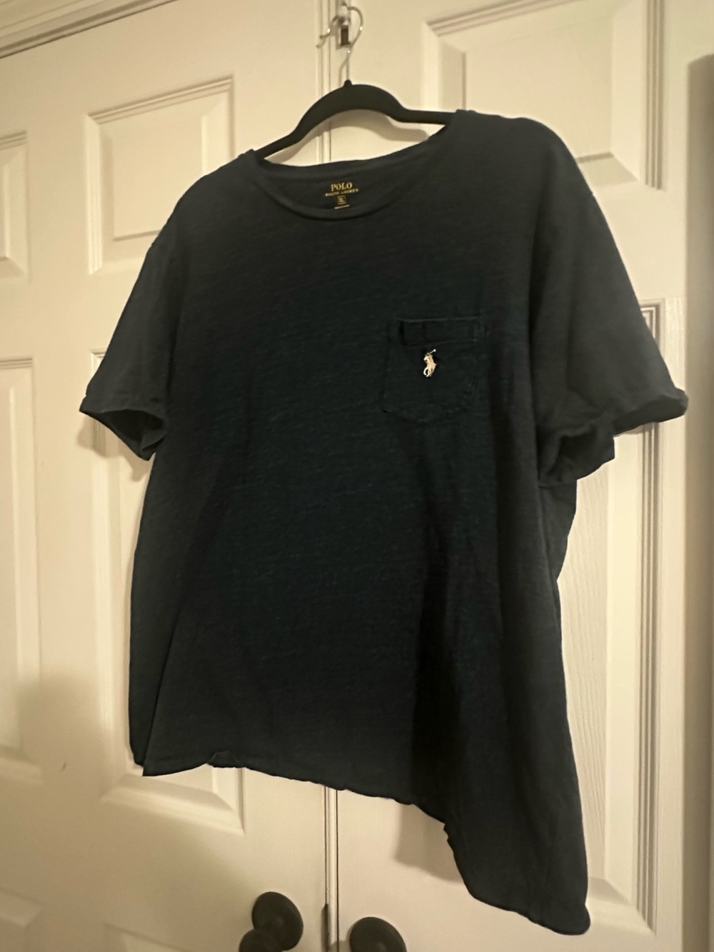 Polo by Ralph Lauren Navy Short Sleeve Pocket Tee with Pony Logo
